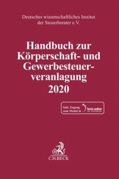 Cover Handbuch zur Körperschaft- und Gewerbesteuerveranlagung 2020, m. 1 Buch, m. 1 Online-Zugang