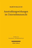 Ausstrahlungswirkungen im Unternehmensrecht (eBook, PDF)