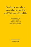 Strafrecht zwischen Novemberrevolution und Weimarer Republik (eBook, PDF)