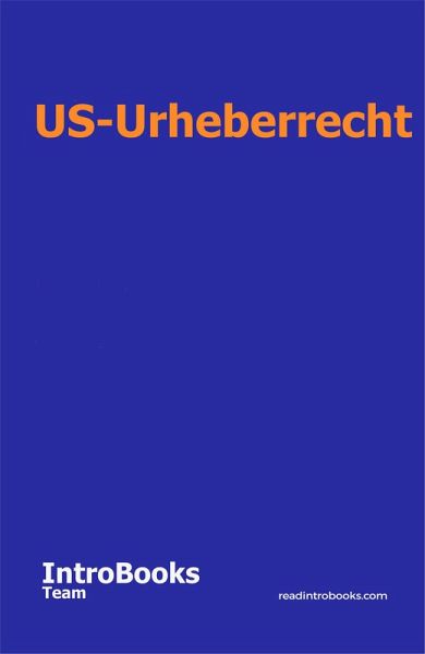 US-Urheberrecht (eBook, ePUB) US-Urheberrecht (eBook, ePUB)