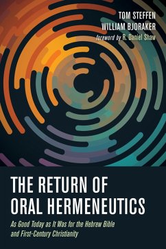 The Return of Oral Hermeneutics (eBook, ePUB)