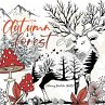 Autumn Forest Coloring Book for Adults - Bild 1