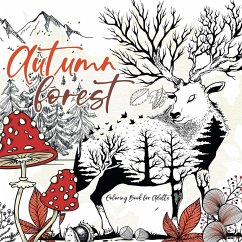 Autumn Forest Coloring Book for Adults - Grafik, Musterstück