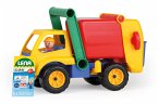 LENA® 04356EC - Aktive, Müllwagen mit Spielfigur, mehrfarbig, Länge 30 cm