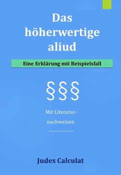 Das höherwertige aliud (eBook, ePUB) Cover Das höherwertige aliud (eBook, ePUB)
