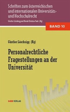 Personalrechtliche Fragestellungen an der Universität