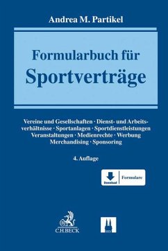 Formularbuch für Sportverträge - Partikel, Andrea M.