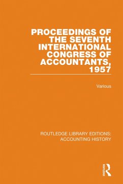 Cover Proceedings of the Seventh International Congress of Accountants, 1957 (eBook, ePUB)