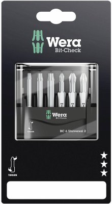 Wera Bit-Check 6 Universal 2 SB