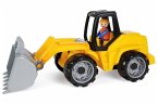 LENA® 04412EC - Truxx, Schaufellader mit Spielfigur, gelb, L/B/H 36x15x18 cm