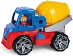 LENA® 04413EC - Truxx, Betonmischer mit Spielfigur, mehrfarbig, L/B/H 27x16x20 cm