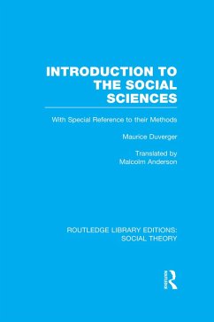 Cover Introduction to the Social Sciences (RLE Social Theory) (eBook, PDF)