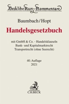 Handelsgesetzbuch - Kumpan, Christoph;Hopt, Klaus J.;Merkt, Hanno