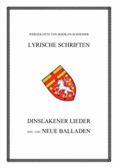 Dinslakener Lieder - Boehlen-Schneider, Werner Otto von