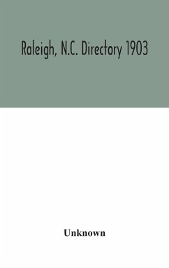Raleigh, N.C. directory 1903 - Unknown