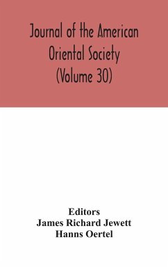 Journal of the American Oriental Society (Volume 30) - Oertel, Hanns