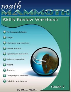 Math Mammoth Grade 7 Skills Review Workbook - Miller, Maria