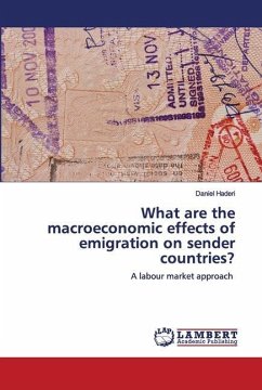 What are the macroeconomic effects of emigration on sender countries?
