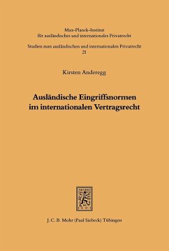 Cover Ausländische Eingriffsnormen im internationalen Vertragsrecht (eBook, PDF)