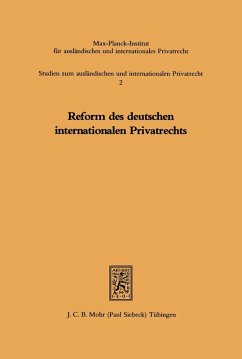 Cover Reform des deutschen internationalen Privatrechts (eBook, PDF)