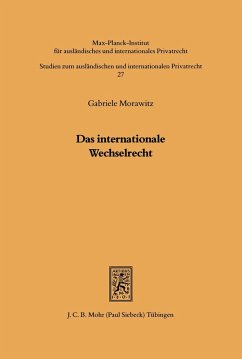 Das internationale Wechselrecht (eBook, PDF) - Morawitz, Gabriele