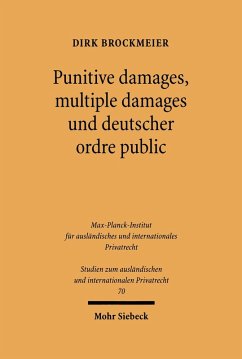 Cover Punitive damages, multiple damages und deutscher ordre public (eBook, PDF)