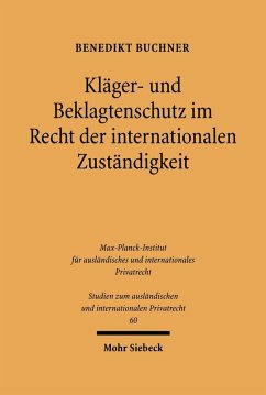 Cover Kläger- und Beklagtenschutz im Recht der internationalen Zuständigkeit (eBook, PDF)