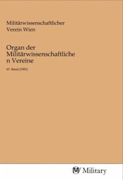 Cover Organ der Militärwissenschaftlichen Vereine