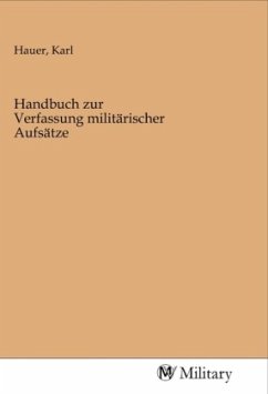 Cover Handbuch zur Verfassung militärischer Aufsätze