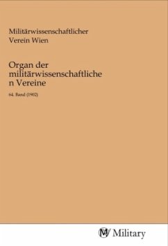 Cover Organ der militärwissenschaftlichen Vereine