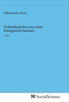 Cover Volkstümliches aus dem Königreich Sachsen