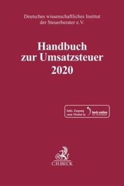 Handbuch zur Umsatzsteuer 2020, m. 1 Buch, m. 1 Online-Zugang