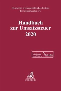 Cover Handbuch zur Umsatzsteuer 2020, m. 1 Buch, m. 1 Online-Zugang