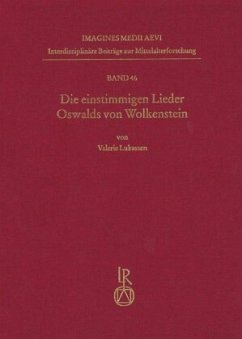 Cover Die einstimmigen Lieder Oswalds von Wolkenstein