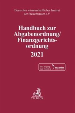 Handbuch zur Abgabenordnung / Finanzgerichtsordnung 2021, m. 1 Buch, m. 1 Online-Zugang