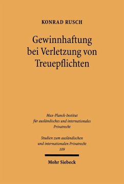 Gewinnhaftung bei Verletzung von Treuepflichten (eBook, PDF) - Rusch, Konrad