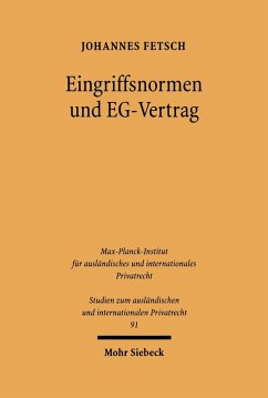 Eingriffsnormen und EG-Vertrag (eBook, PDF) - Fetsch, Johannes