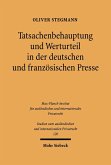 Tatsachenbehauptung und Werturteil in der deutschen und französischen Presse (eBook, PDF)