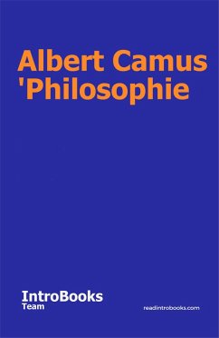Albert Camus 'Philosophie (eBook, ePUB) - Team, IntroBooks