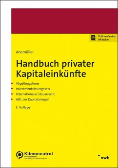 Handbuch privater Kapitaleinkünfte - Anemüller, Christian Bernd