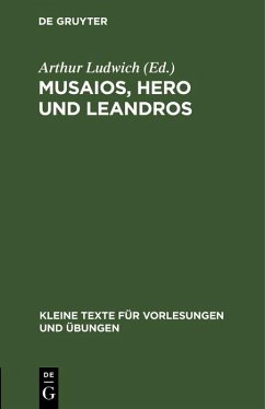 Cover Musaios, Hero und Leandros (eBook, PDF)