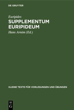 Supplementum Euripideum (eBook, PDF) - Euripides