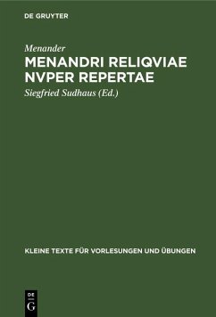 Menandri reliqviae nvper repertae (eBook, PDF) - Menander