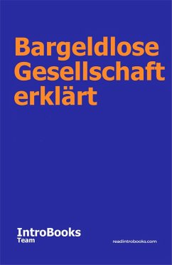 Cover Bargeldlose Gesellschaft erklärt (eBook, ePUB)