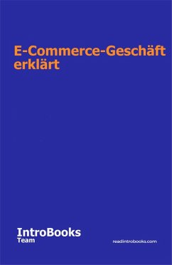 Cover E-Commerce-Geschäft erklärt (eBook, ePUB)