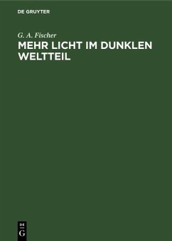 Mehr Licht im dunklen Weltteil (eBook, PDF) - Fischer, G. A.