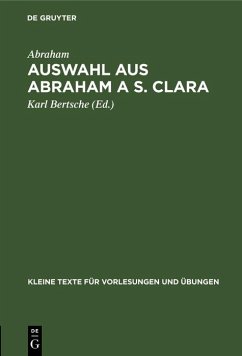 Auswahl aus Abraham a S. Clara (eBook, PDF) - Abraham