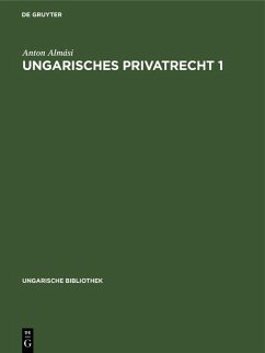 Cover Ungarisches Privatrecht 1 (eBook, PDF)