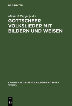 Cover Gottscheer Volkslieder mit Bildern und Weisen (eBook, PDF)