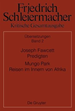 Joseph Fawcett, Predigten Mungo Park, Reisen im Innern von Afrika (eBook, PDF)